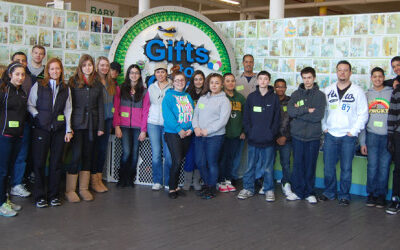 Unaccompanied teens and community service at the factory.