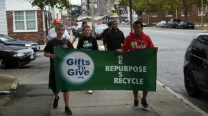 Nathan Turner and Camron Frazier lead the GiftsToGive Walking Team