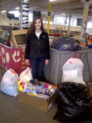 Michaelah dropping more donations off at the mill!