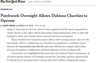 Patchwork Oversight Allows Dubious Charities to Operate