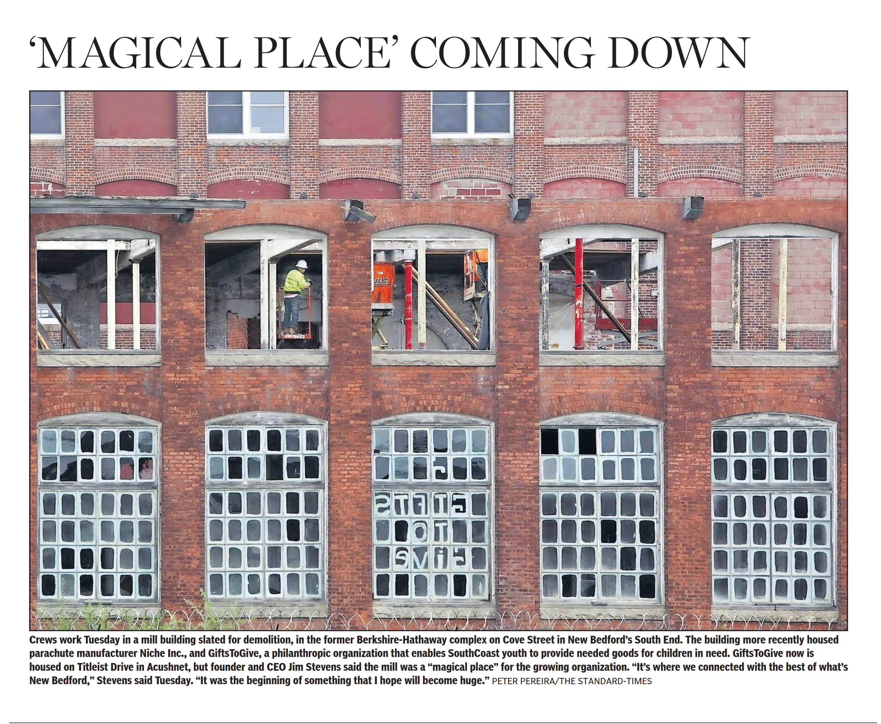 New Bedford Standard Times May 13, 2015 Image by Peter Pereira New Bedford Standard Times May 13, 2015 Image by Peter Pereira
