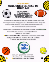 Sports Ball Donation Drive Brings Community Together to Support Local Kids